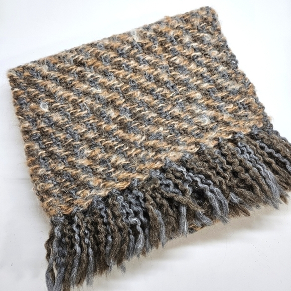 Helena Ruuth Handmade in Ireland Knit Fringe Scarf - Picture 2 of 6